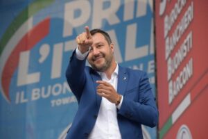 Matteo Salvini a Fubine domenica 7 luglio