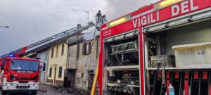 Incendio a Frassineto, un uomo al Pronto soccorso